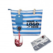 Beach Wine Tote Bag
